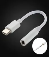 Type C 35mm Aux Earphone Headphone Adapter Cable For Iphone 7 Headset Connector Cord For Samsung For iphone 7 plus Android phone5911856