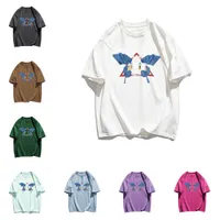 Anine Bings Dames T-shirt Women Top T-shirt ontwerper Shirtsbutterfly T-stukken Tops 2023 SS Summer Loose Cotton Sweatershirt met korte mouwen