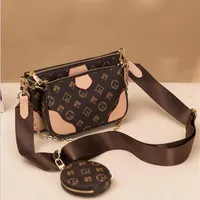 Women Vintage Shoulder Bag Hobo Clutch Wallet Luxury Designer Crossbody Bags Removable Chain Coin Purse Tote234N