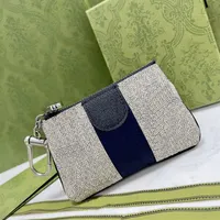 Top Quality Women Men Ophidia Key Case Wallet Designer Card Holder Calf Leather Mini Purse Handbag with Box2996