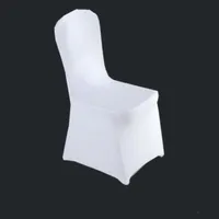 Colour white cheap chair cover spandex lycra elastic chair cover strong pockets for wedding decoration el banquet whole294L