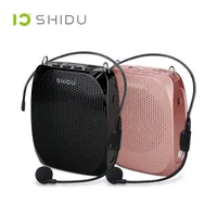 Portable Speakers SHIDU S258 10W Voice Amplifier Mini Audio Portable Speaker Natural Stereo Sound Wired Microphone Loudspeaker For Teachers Speech Z0331