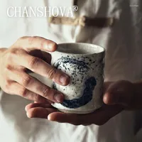 Cups Saucers CHANSHOVA 170 200ml Traditional Chinese Retro Style Handpainted Ceramic Large Teacup China Porcelain Coffee Mug H269