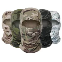 Tactical Camouflage Balaclava Full Face Mask CS Wargame Cycling Army Hunting Bike Windproof Helmet Liner Army CP Scarf Mask2859