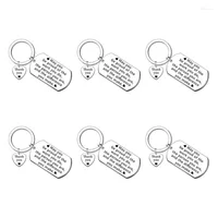 Keychains 6Pcs Thank You Gifts For Women Men Appreciation Keychain Gift Coworker Employee Teacher May Be Proud Of