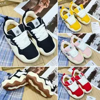 New Fashion Designer Casual Shoes Men Sneakers Canvas Heyday Shoes Women Platform Wavy Bread Shoe Thick Soled Rubber Trainers Stitching Sneaker Size35-43