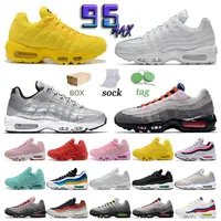 Designer 95 OG Running Shoes aIR airmaxs Max Mens Dark Army Volt Earth Day Greedy Chaussures 95s Neon Solar Red Triple Black White Reflective Navy Blue Grape Sneakers