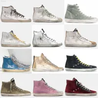 High Top Sneakers Casual Shoes Brand Boots Shoes Men Shoe New Release Francy Star Luxury Italy Sequin Classic White Do-Old Dirty goldenity gooseity I6PW
