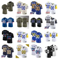 Los Angeles''Rams''Custom Men Jersey Women Kids Active Player #00 Your Name Your Number Color Rush Elite Limited''NFL''Football Jerseys