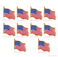 American Flag Lapel Pin United States USA Hat Tie Tack Badge Pins Mini Brooches for Clothes Bags Decoration8616366