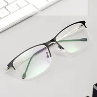 Sunglasses Frames Lightweight Alloy Spectacle Spring Leg Men's Leisure Business Eyeglasses Women's Simple Fashionable Myopia