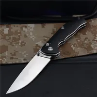 Top Quality OEM Survival Folding Knife D2 Satin Drop Point Blade Black G10 Steel Sheet Handle Outdoor EDC Pocket Rescue Knives298m