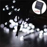 Strings Outdoors Solar String Light 22 32m 8 Modes Lamp Waterproof For Gardens Wedding Party Valentines Christmas Tree Homes Decor