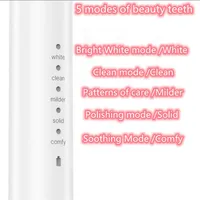Powerful Ultrasonic Sonic Electric Toothbrush USB Charge Rechargeable Tooth Brushes Washable Electronic Whitening Teeth Brush2865