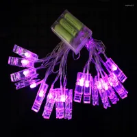 Christmas Decorations 1.5M Mini 10 Led Clip String Lights Battery DIY Decoration Operated Lamps Wedding Home MR0050