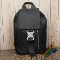 1017 ALYX 9SM Backpack TANK Nylon Mens Shoulder Bag and Backpack Black designer Fashion Rucksack Bags 2023