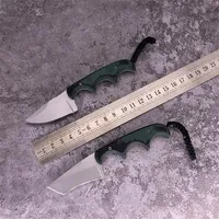 OEM2386 2387 Fixed blade Paw Minimalist Necklace Knife high quality 5Cr15MoV Stainless Micarta handle EDC tool288F