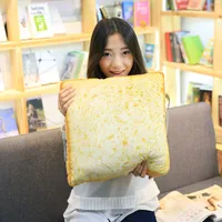 Bread Pieces Plush Dolls Throw Pillow Toast Cushion Sofa Cushion Office Cushion Pet Cushion Plush Anime Cushion