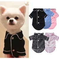 XS-XL Pet Dog Pajamas Winter Dog Jumpsuit Clothes Cat Puppy Shirt Fashion Pet Coat Clothing For Small Dogs French Bulldog Yorkie Y316H