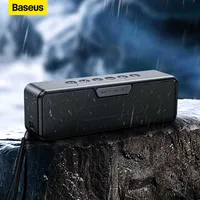 Portable Speakers Baseus Outdoor Bluetooth Speaker IPX6 Waterproof Portable Wireless Speaker Dual-Driver Excellent Bass Quality Support 3 EQ Modes Z0331