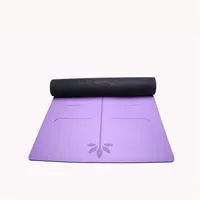 Custom whole yoga mat environmental protection thickening anti-skid body line natural rubber PU yoga mat204d