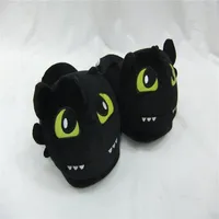 How to train your dragon toothless Plush Shoes Winter Indoor Warm Slippers Two styles For Adult Open Mouth & Close M2738