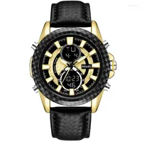 Wristwatches Outdoor Waterproof Sports Watch Printed Belt Multifunctional Electronic Men's