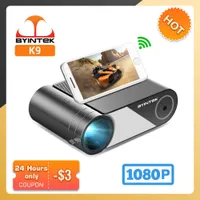 Projectors BYINTEK K9 Full HD 1080P LED Portable Movie Game Mini Home Theater Projector (Option Multi-Screen For Smartphone) Z0331