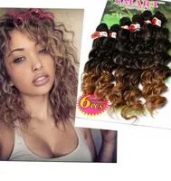Venda Deep Wave Pacotes brasileiros de cabelo cacheado brasileiro Marley Sew in Hair Extensions Blonde Extensions
