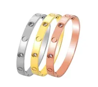 jewellery designer female loves bracelets bangle diamond screwdriver titanium steel gold belcher silver 4CZ cuff simple fashion cj8047344