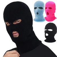 Cycling Caps & Masks Outdoor Ski Mask Knitted Face Neck Cover Winter Warm Balaclava Full Skiing Hiking Sports Hat Cap Windproof273v