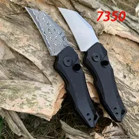 Kershaw Knives 7125 7350 Quick Open Pocket Tactical Folding Knife Damascus Blade Survival Hunting Camping Multifunctional3224
