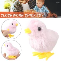 Cat Toys 1pc Clockwork Chicken Simulation Cute Jumping Chickens Dog Toy Wind Up Chick Training