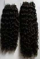 Kinky Curly Brazilian Tape Hair 100g Remy Tape In Human Hair Extensions 80pcs Skin Weft Tape In Human Hair Extensions 5283354