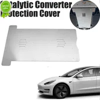 New Car Compartment Catalytic Converter Protection Aluminum Protector Shield Cover Plate Guard Anti Theft For Toyota Prius 2016-2021