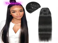 Peruvian Human Hair Silky Straight Clip In Hair Extensions 120g Yirubeauty 824 Inches 8pcsSet2126887