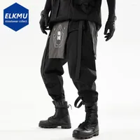 Men's Pants Fashion Techwear Detachable Culottes Harajuku Darkwear Streetwear Hip Hop Harem Cargo Joggers Ninja Tactical