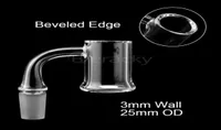 45mm High Beveled Edge Evan Shore Banger 3mm Wall 25mmOD 10mm 14mm 18mm Male Female Quartz Banger Nails For Glass Bongs Dab Rigs6547713
