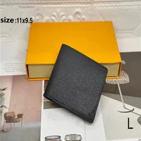 2021 brand wallet luxury -selling design card holder bag fashion simple coin purse designer men's leather short Holders wi270V