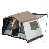 Tents And Shelters Outdoor Camping Double Layer Tent Black Glue Sunscreen Rainproof Picnic Canopy Thickened Cabin