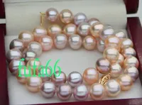 New Fine pearl jewelry GORGEOUS 10MM MULTICOLOR AKOYA PEARLS NECKLACE 18INCHES3126798