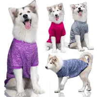 Outdoor Pet Dog Apparel Medium and Large Dogs Autumn Winter Wool Sweater Warm Comfortable Pets Clothing Supplies Golden Retriever 317z
