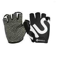 Cycling Gloves Gel Bicycle Bike Racing Sport Road Mountain Half Finger Breathable Fitness Mitten For BOODUN