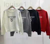 Women's Sweaters popularDesigner Sweater women sweaters Embroidery Print Round neck pullover sweater Knitted classic Knitwear Autumn winter keep warm jumpers 4NA