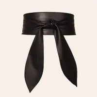 Belts 2023 Women's Wide Waist Cover Soft Everything Elegant Bow Streamer Extra Long Spot Knot Belt