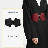 Belts Plus Size Elastic Black Corset Designer Ladies Waist Wide Stretch Cummerbunds Female Big Dress Corsets Belt Girls