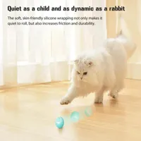 Cat Toys Smart Rolling Ball With LED Lights Funny Automatic Interactive Exercise USB Rechargeable Pet Products