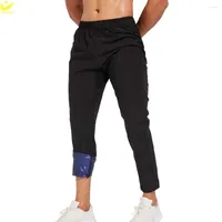 Men's Body Shapers LAZAWG Sauna Leggings For Men Sweat Trousers Weight Loss Pants Workout Slimming Low Waisted Shaper Sport Gym Fat Burner
