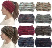 Colorful Knitted Headband Women Winter Sports Headwrap Hairband Turban Head Band Ear Warmer Beanie Cap Headbands Hair Accessories 9664256