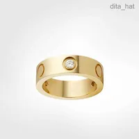 2022 Top Quality Classic Style Simple Band Ring Gold Silver Rose Colors Titanium Steel Couple Rings Fashion Women Designer Jewelry Lady Party Gifts Wholesale